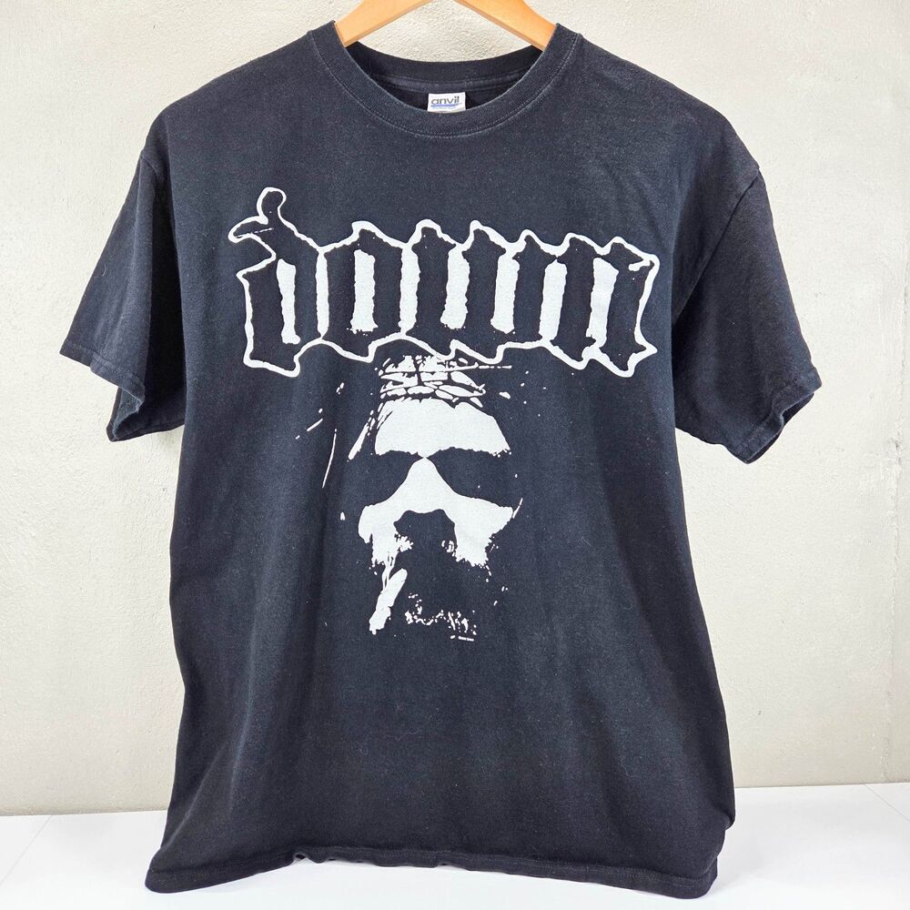 Vintage Down 2007 American Assault Pt 1 Tour Metal Band Tee Sz L